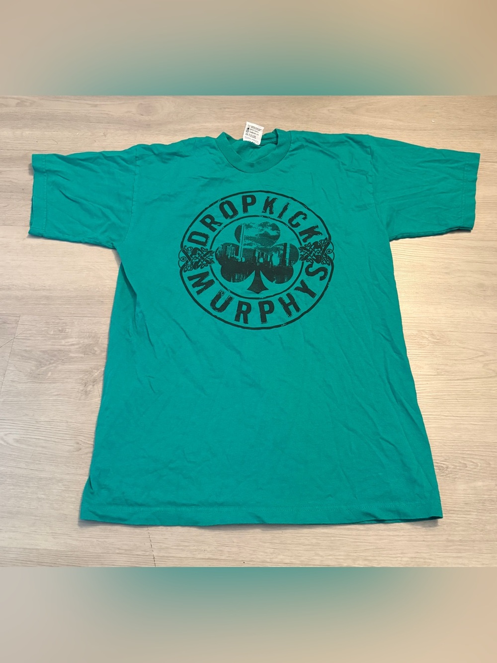 VTG Dropkick Murphy’s Double Sided L T-Shirt Shamrock Celtic Punk Boston Tee 90s